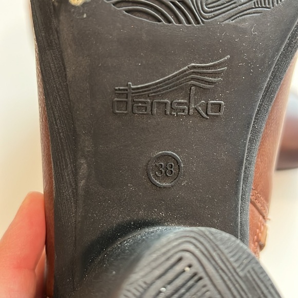 Dansko - 38/8, comfort, Brown Leather Ankle Boots - Picture 8 of 8